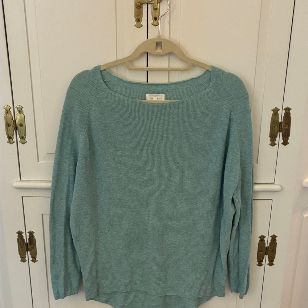 Lou & Grey Teal Crew Neck Sweater